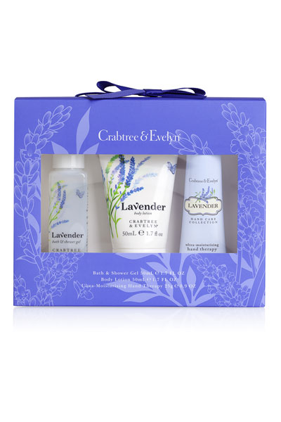 Travel size toiletries, Crabtree & Evelyn