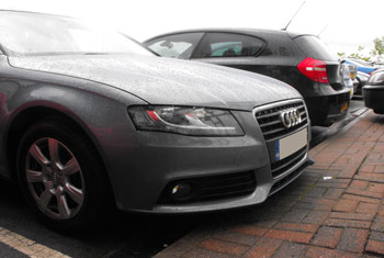 A row of cars at Liverpool airport Liverpool car parks