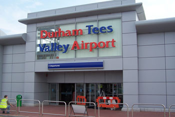Teesside airport durham tees airport. Used under creative commons license from aebrookes