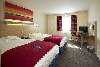 Pre-book a family room at the Holiday Inn Express Cardiff airport A family room at the Holiday Inn Express Cardiff airport
