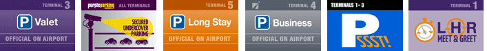 Heathrow Airport Parking Logos