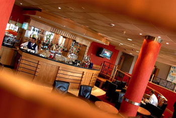 The bar at the Park Plaza Belfast airport The bar at the Park Plaza Belfast airport