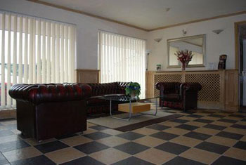 Spend a night at the Sky Plaza hotel Cardiff airport The lobby at the Sky Plaza hotel Cardiff airport