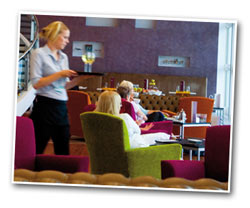 Relax in an airport lounge at Gatwick