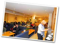 The Servisair lounge at Heathrow terminal 1