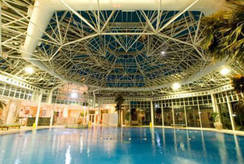 Hilton Birmingham airport The swimming pool at the Hilton Birmingham airport