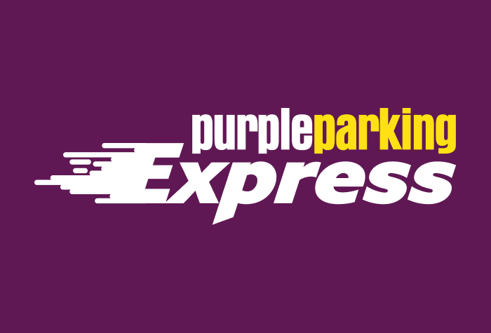 Purple parking express logo