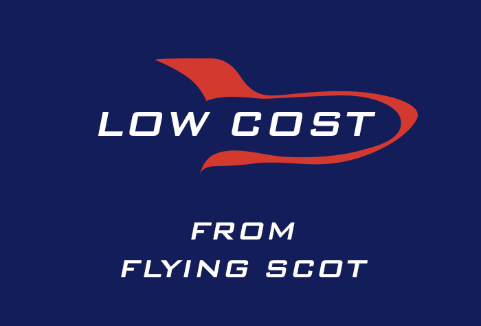 Low cost flying scot logo