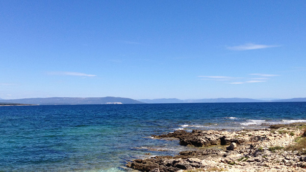 Meerblick Kroatien Meer in Kroatien
