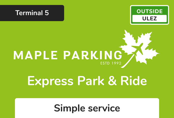 Maple Parking Express Park and Ride Terminal 5 logo
